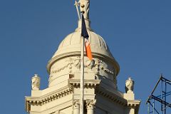 10-2 Statue of Justice Atop New York City Hall In New York Financial District